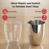 Vinod Stainless Steel Vento Glass Set of 6 300 ml Highest Grade Steel Mirror Finish Rust Free Easy to Clean and Dishwasher Safe