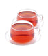 Vahdam Tea Glitter Borosilicate Glass Cup & Saucer (Set Of 2)