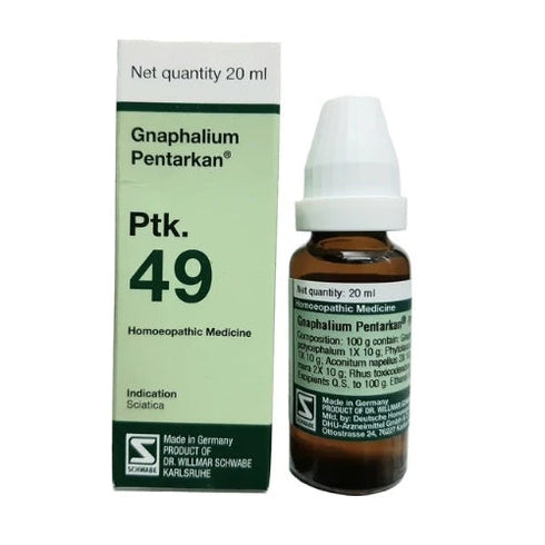 Dr Willmar Schwabe Germany Gnaphalium Pentarkan Ptk. 49 Drop