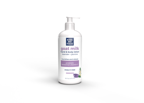 Kiss My Face Goat Milk Hand & Body Lotion Lavender Jasmin