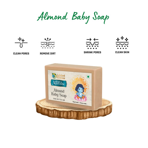 Lakshmi Krishna Naturals Goat Milk Almond Baby Soap