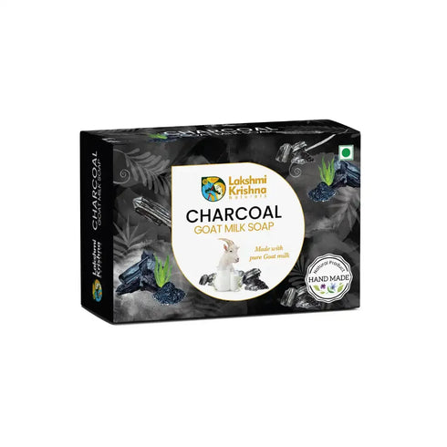 Lakshmi Krishna Naturals Goat Milk Charcoal Soap