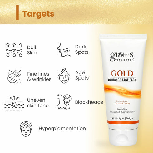 Globus Naturals Gold Radiance Face Pack