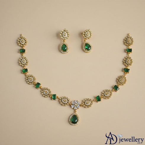 Floral Choker Necklace Set