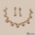 Golden Aura Cascade Necklace Set