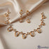 Golden Aura Cascade Necklace Set