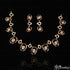 Golden Aura Cascade Necklace Set