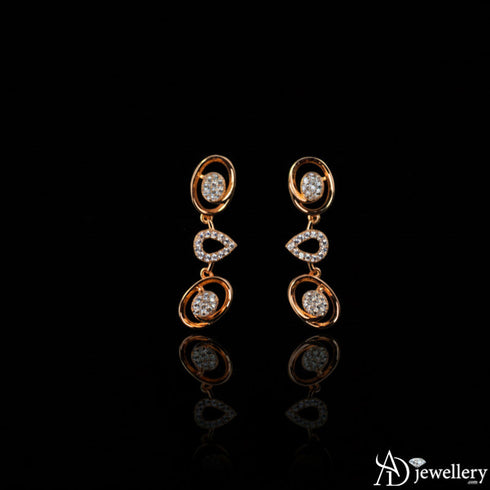Golden Aura Cascade Necklace Set