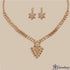 Golden Blossom Cascade Necklace Set