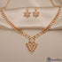 Golden Blossom Cascade Necklace Set