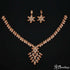 Golden Blossom Cascade Necklace Set