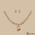 Golden Geometric Grace Necklace Set