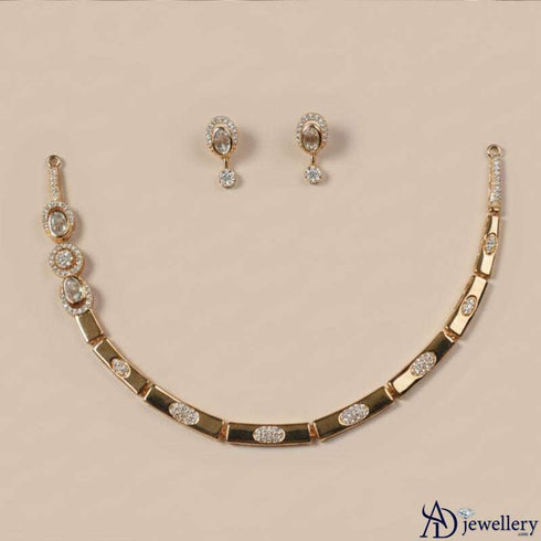 Golden Orbit Elegance Necklace Set