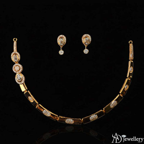 Golden Orbit Elegance Necklace Set