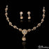 Golden Teardrop Elegance Necklace Set