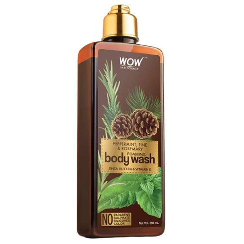 Wow Skin Science Peppermint| Pine & Rosemary Foaming Body Wash