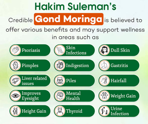 Atiya Herbs Hakim Suleman s Gond Moringa Sehzen ka Gond
