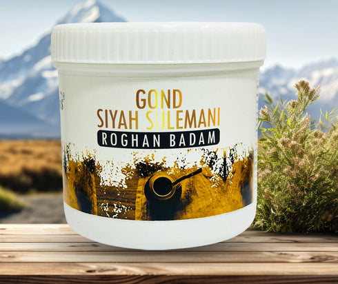 Atiya Herbs Hakim Suleman s Gond Siyah Sulemani Roghan Badam
