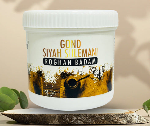 Atiya Herbs Hakim Suleman s Gond Siyah Sulemani Roghan Badam