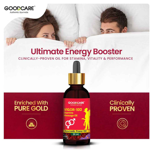 Goodcare Vigor-100 Stamina Combo Vitality Oil & Capsules for Strength & Endurance