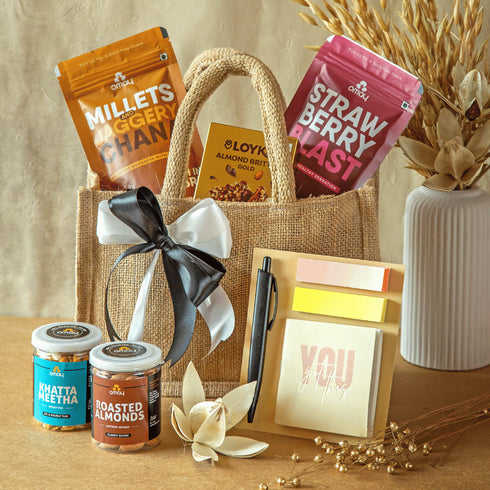 Omay Foods Gourmet Treasures Jute Bag