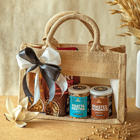 Omay Foods Gourmet Treasures Jute Bag