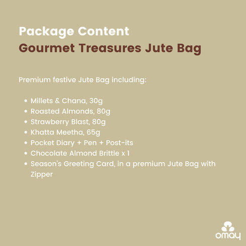 Omay Foods Gourmet Treasures Jute Bag