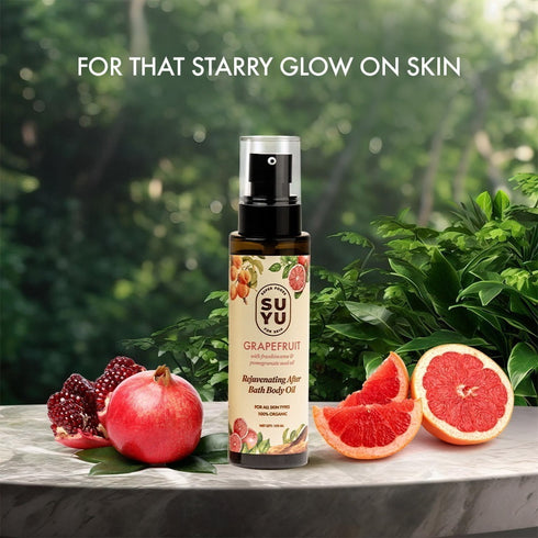 Suyu India Grapefruit Rejuvenating After Bath Body Oil