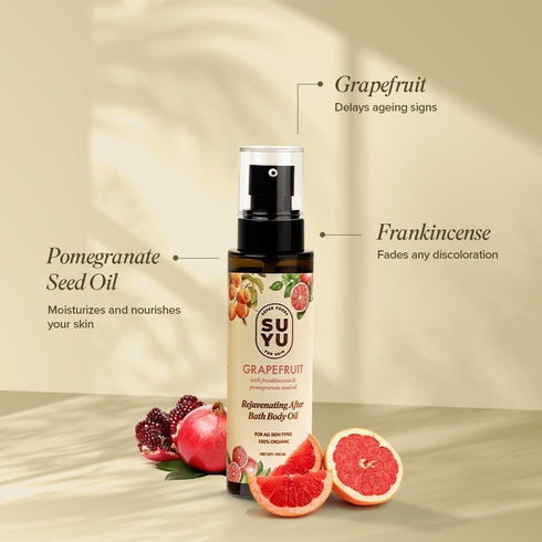 Suyu India Grapefruit Rejuvenating After Bath Body Oil