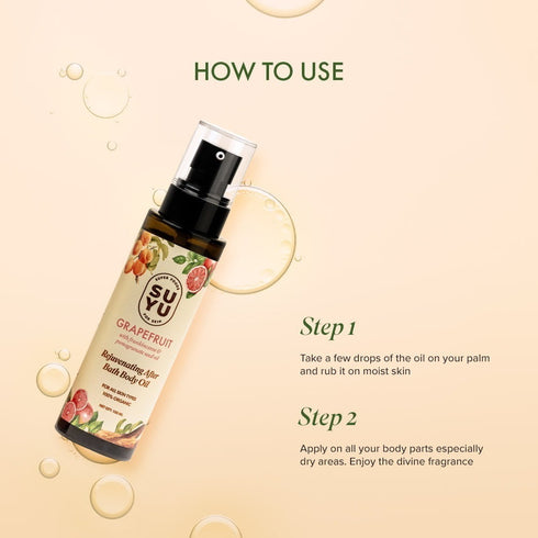 Suyu India Grapefruit Rejuvenating After Bath Body Oil