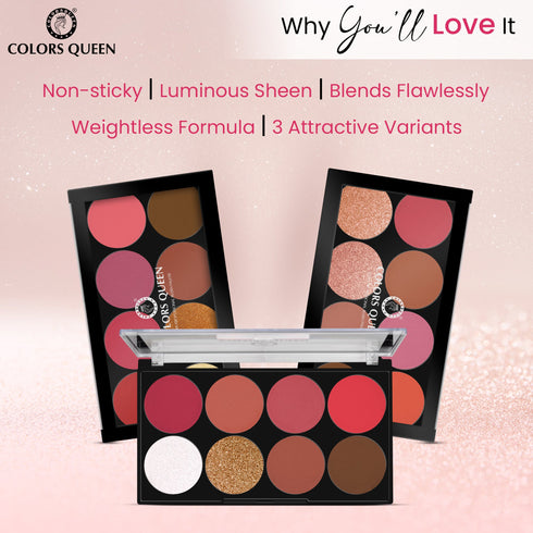 Colors Queen Ultra Professional Blush Palette | 20 Gram