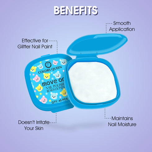Move On Nail Polish Remover Pads | 45 Pads
