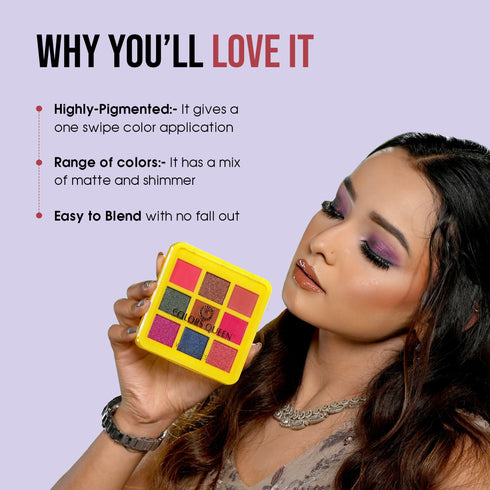 Colors Queen 9 Color Eyeshadow Palette | 18 Gram