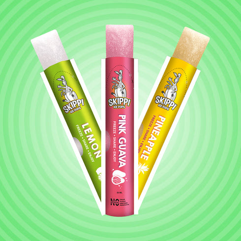 Skippi Ice Pops Pink Guava | Lemon and Pineapple Flavor