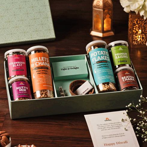 Omay Foods Green Diwali Delights Gift Box