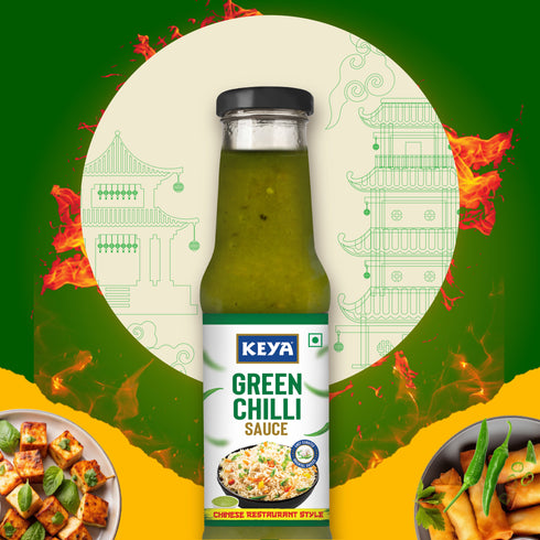 Keyafoods Keya Chinese Sauce Combo Red Chilli Sauce 200g Green Chilli Sauce 190g Dark Soya Sauce 210g Combo Pack 3