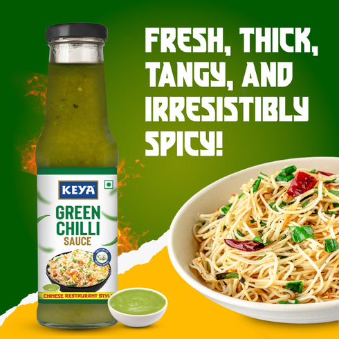 Keyafoods Keya Chinese Sauce Combo Red Chilli Sauce 200g Green Chilli Sauce 190g Dark Soya Sauce 210g Combo Pack 3