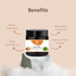 Natuur Brown Sugar & Green Tea Face Scrub Exfoliating Detox for Clear Skin
