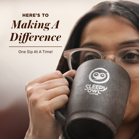 Sleepy Owl Coffee The Ground Coffee Mug