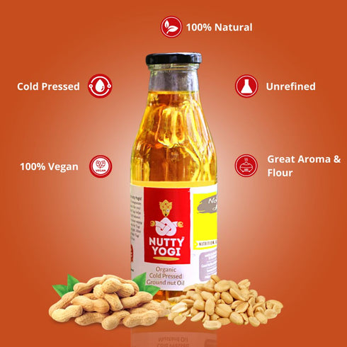 Nutty Yogi Cold Pressed Groundnut Oil