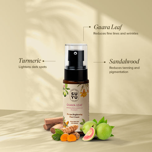 Suyu India Guava Leaf De Tan Brightening Face Cream