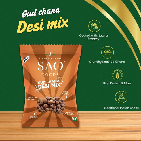 SAO Foods Gud Chana Healthy Snacks
