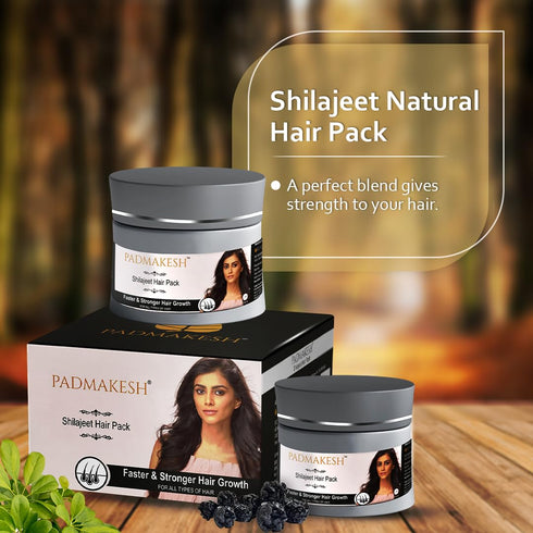 BIO RESURGE LIFE Padmakesh Shilajit Natural Hair Pack (75 gm)