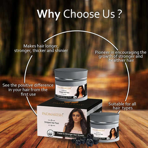 BIO RESURGE LIFE Padmakesh Shilajit Natural Hair Pack (75 gm)