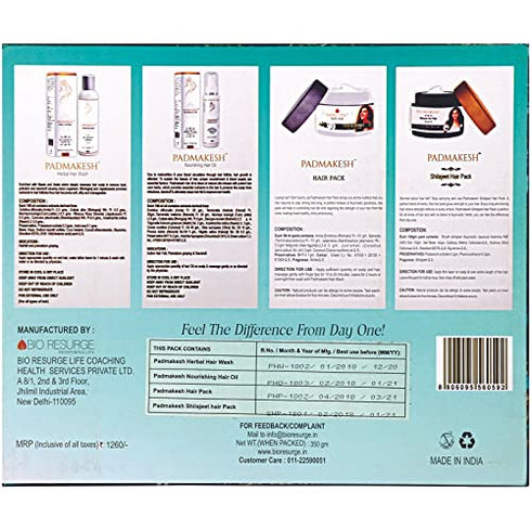 BIO RESURGE LIFE Ayurvedic Hair Spa & Hair Fall Control Kit