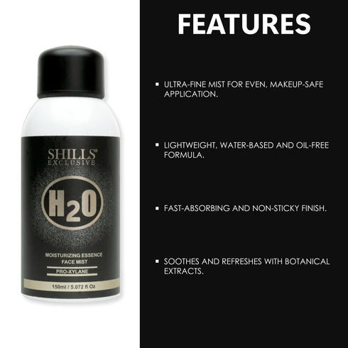 Shills Professional Moisturizing H2O Face Mist 150ml