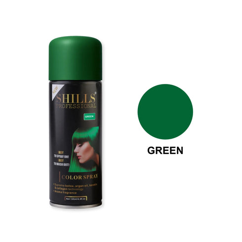 Shills Professional Color Hair Spray (GREEN)