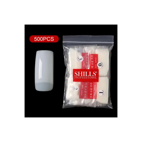 Shills Professional PKT 500pcs Half Cover Nail Tips Natural