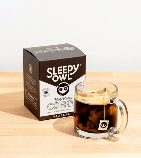 Sleepy Owl Coffee Hot Brew Bags / Hazelnut