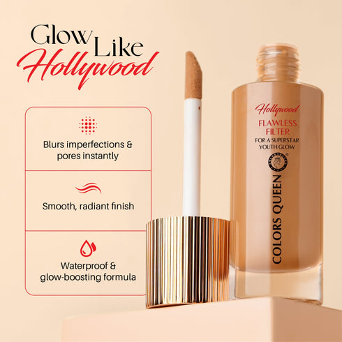 Colors Queen Hollywood Flawless Filter Liquid Foundation